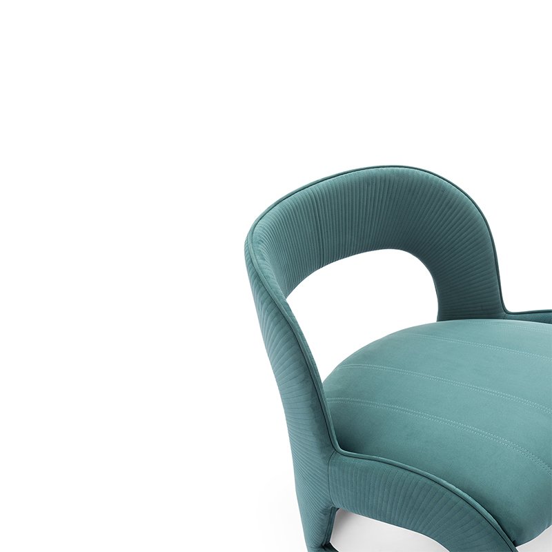 Modern Luxury Living Room Home Furniture Hotel Villa Stainless Leg With Leisure Single Velvet Chair