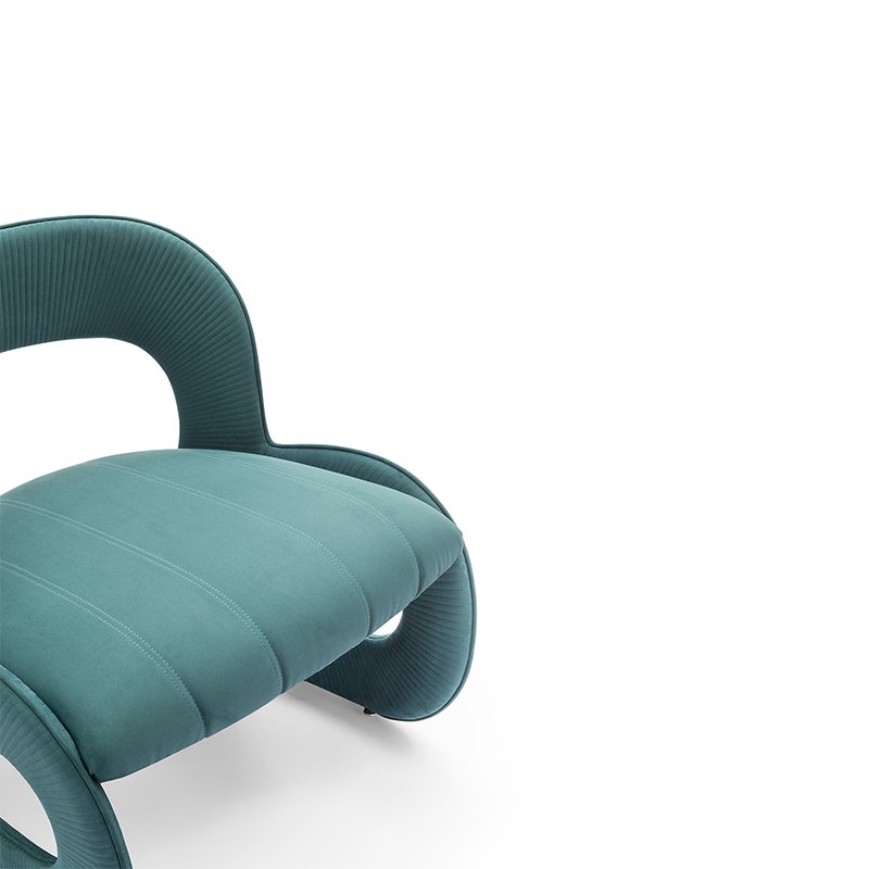 Modern Luxury Living Room Home Furniture Hotel Villa Stainless Leg With Leisure Single Velvet Chair