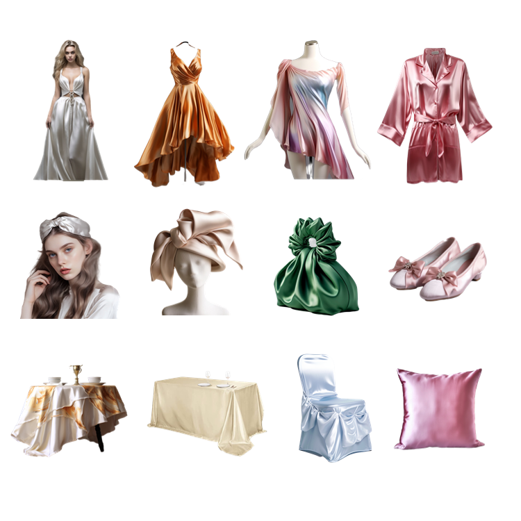 Hot Sale Stretchy Shiny Spandex Bright Stretch Silk Satin Fabric For Lady Dress Sleep Wear