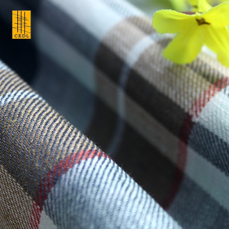 European Flax Fabric Pure 100% Linen Yarn Dyed Check Fabric for Dress Skirt Linen Fabric