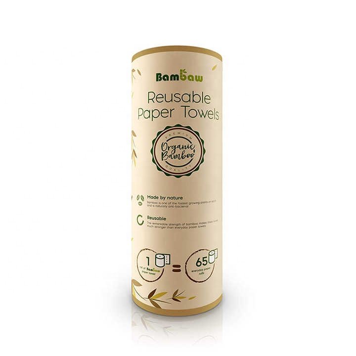 Needle Punched Nonwoven Fabric Custom Design Eco Friendly Bamboo Cleaning Cloth Plastic Free Reusable Paperless Bamboo Towels