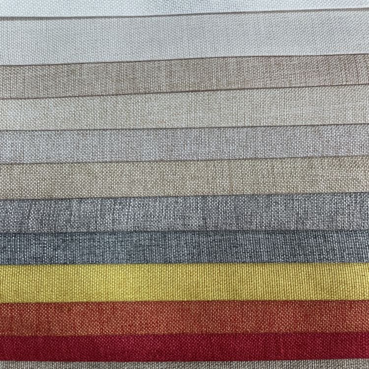 Solid Linen Sofa Furniture Fabric Material for Sewing Sofa Cover Curtain Tablecloths Durable Polyester Fabric