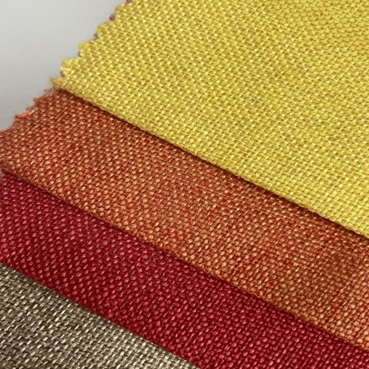 Solid Linen Sofa Furniture Fabric Material for Sewing Sofa Cover Curtain Tablecloths Durable Polyester Fabric