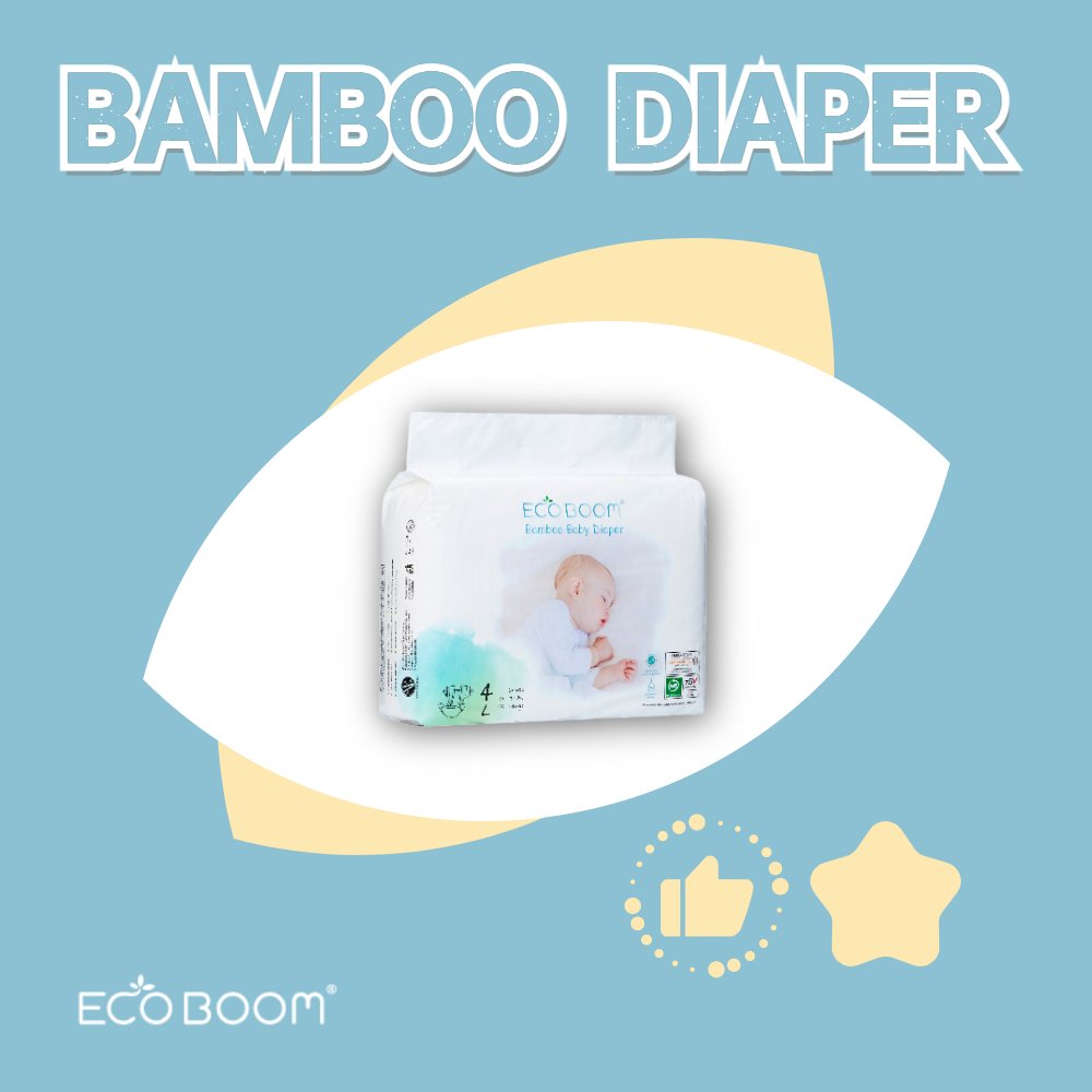 ECO BOOM 90 Count S size baby disposable eco friendly nappies organic biodegradable diapers