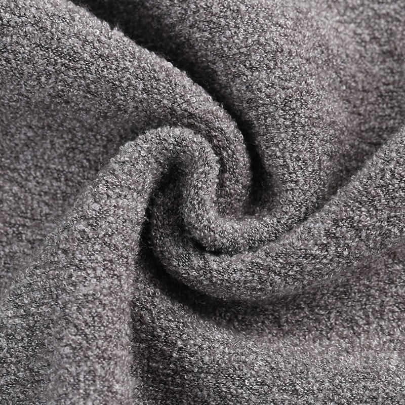 Manufacture heather grey cheap micro polar fleece two sided brushed one side anti-piling fabric