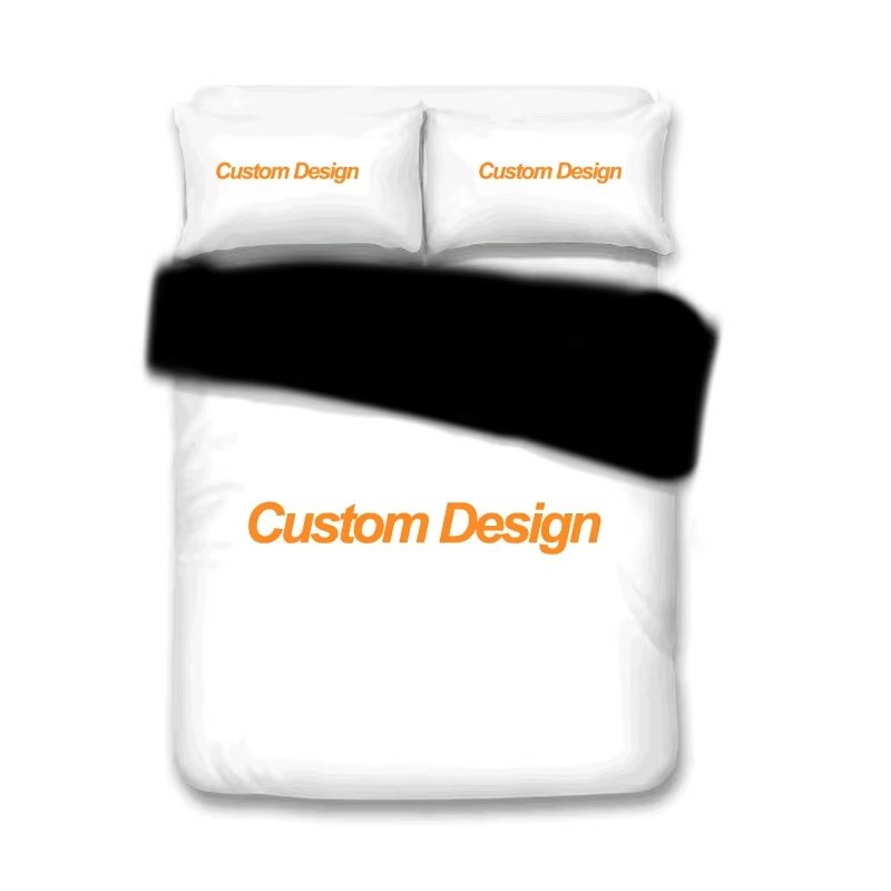Custom King Queen Duvet Cover Luxury 3D Personalized Customization Print Bedding Set 2_3Pcs Quilt Cover Pink Blue Coffee Color