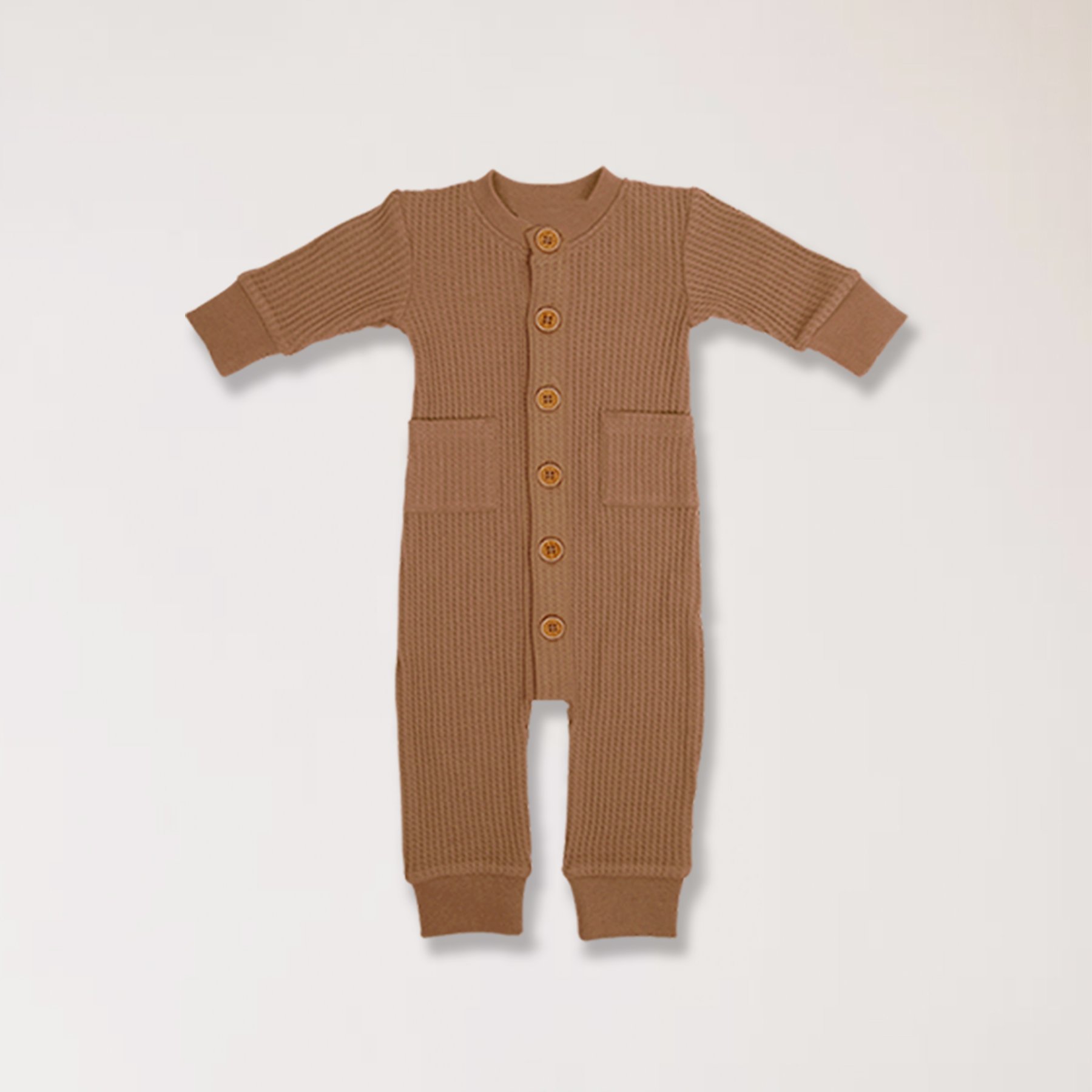 Infant Clothing Toddler short sleeve One Piece Baby Spring And Fall Clothes Romper Waffle Newborn Baby Clothes