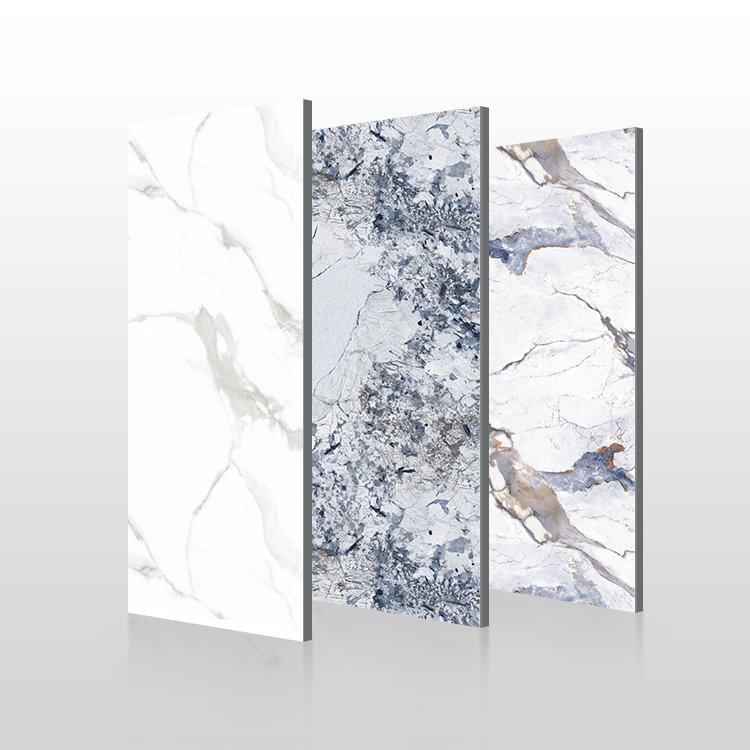 1200 Width 5/8/9mm Marble Look Natural Bamboo Fiber Carbon Rock Plate Wall Board Painting Veneer Seamless Sheet