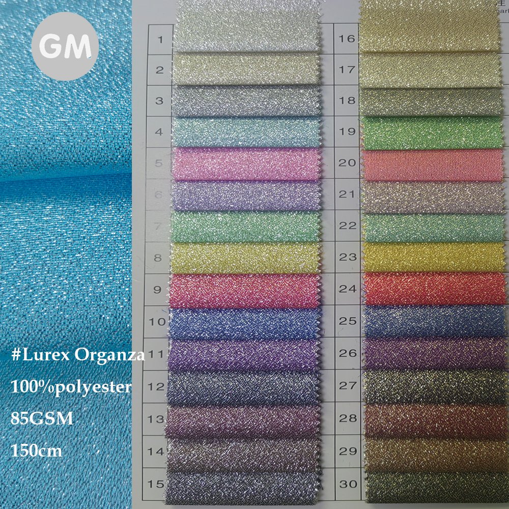 Bright Shiny lurex metallic ice queen dress crystal organza fabric sparkle moonlight organza