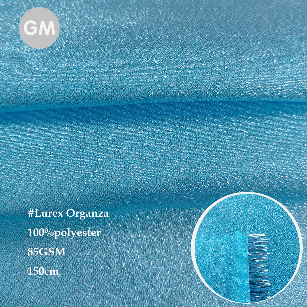 Bright Shiny lurex metallic ice queen dress crystal organza fabric sparkle moonlight organza