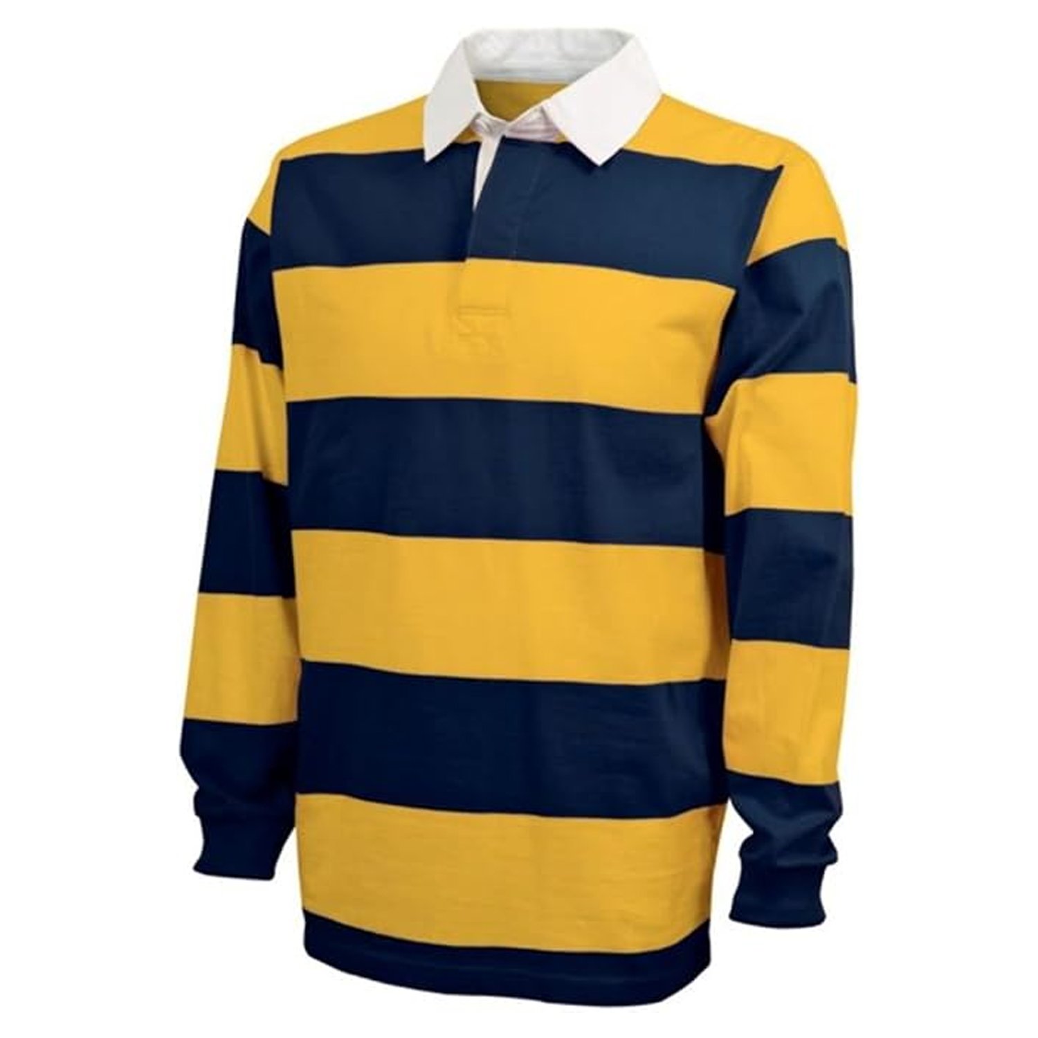 Wholesale Custom Kids Long Sleeve 100% Cotton Heavy Weight Rugby Jersey Shirts