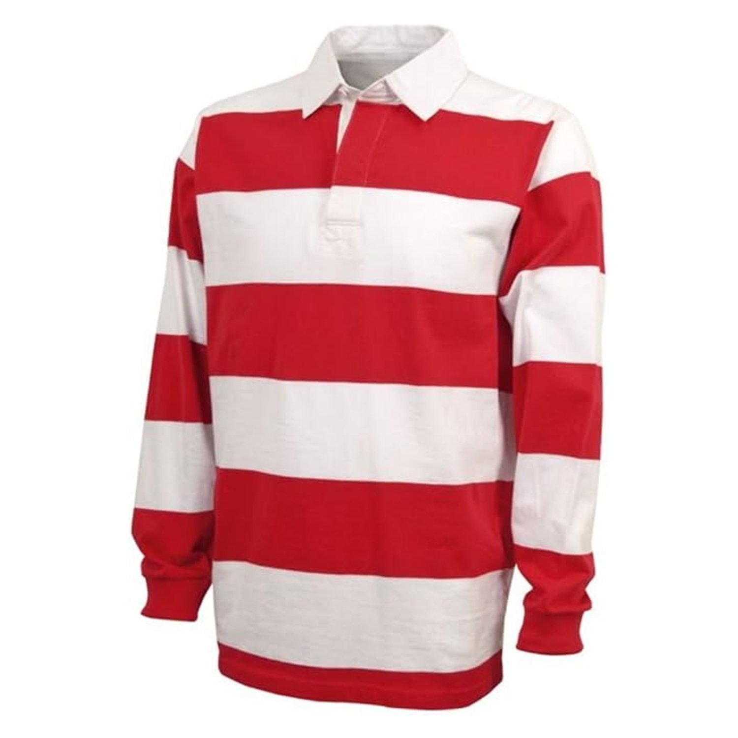 Wholesale Custom Kids Long Sleeve 100% Cotton Heavy Weight Rugby Jersey Shirts