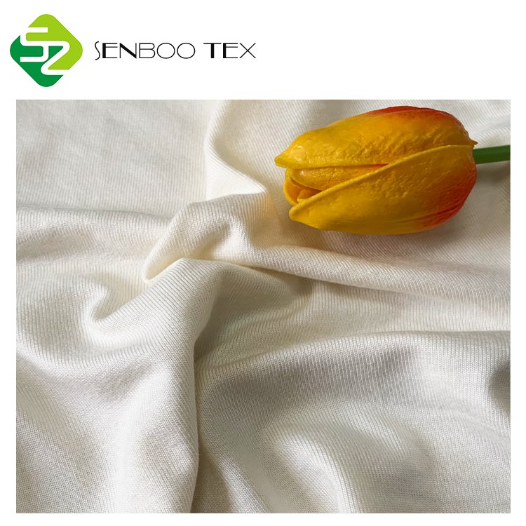 OEKO-TEX 100 Certified 70% Bamboo 30% Cotton 200gsm Stretch Jersey Fabric Eco-Friendly for Sleepwear and Underwear