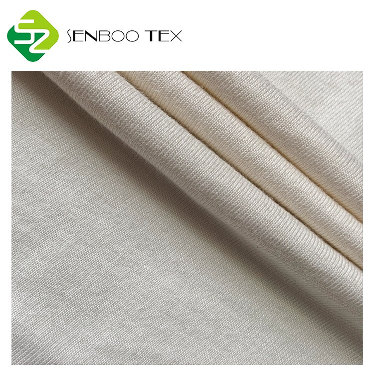 OEKO-TEX 100 Certified 70% Bamboo 30% Cotton 200gsm Stretch Jersey Fabric Eco-Friendly for Sleepwear and Underwear
