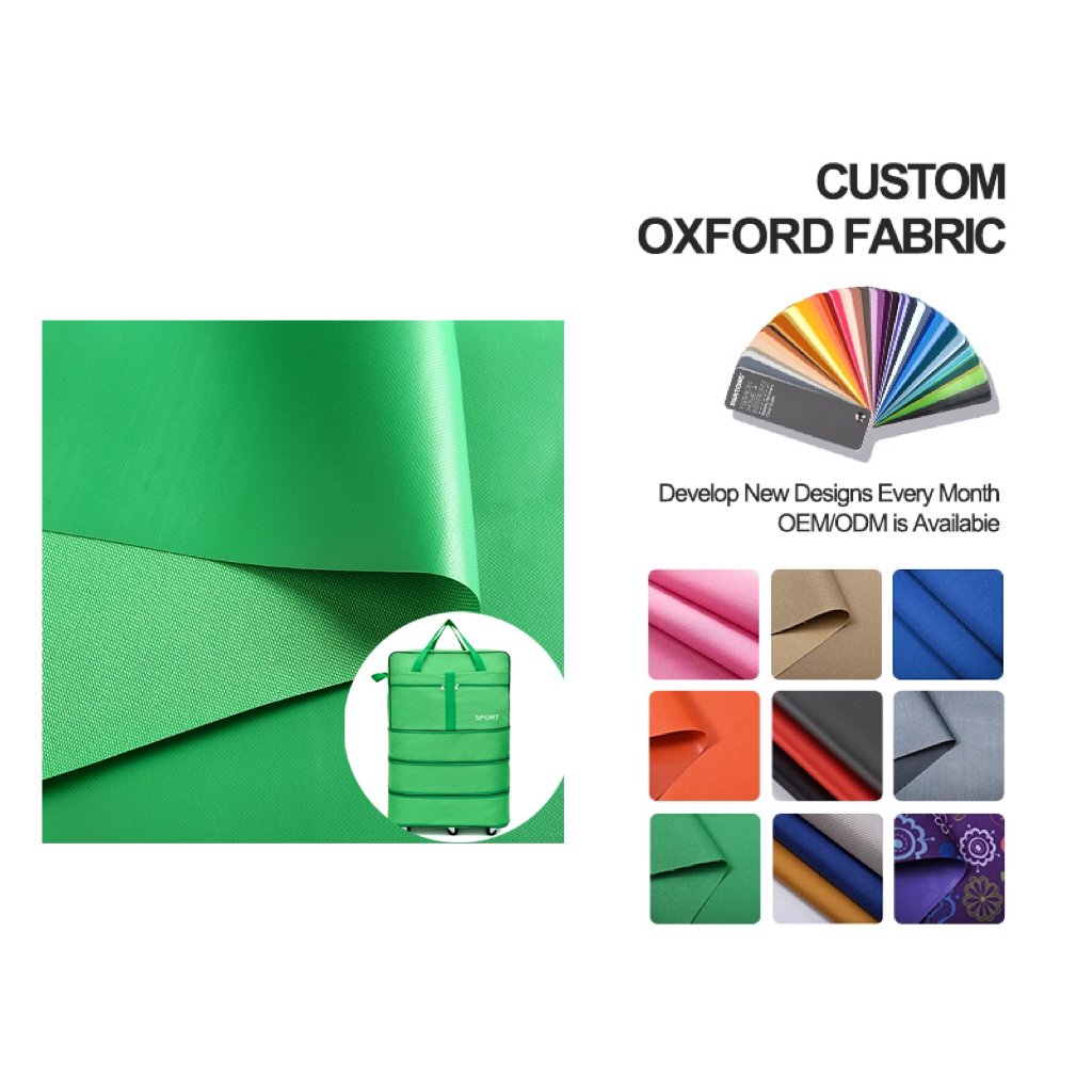 Factory Shop 600 300d 100 Polyester Oxford Waterproof Fabric Guangzhou With Pvc Backing For Bags
