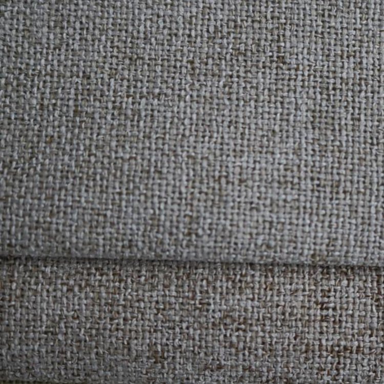 LXY13 Factory Wholesale Fashionable Plain Color 100% Polyester Sofa Poly Linen Fabric