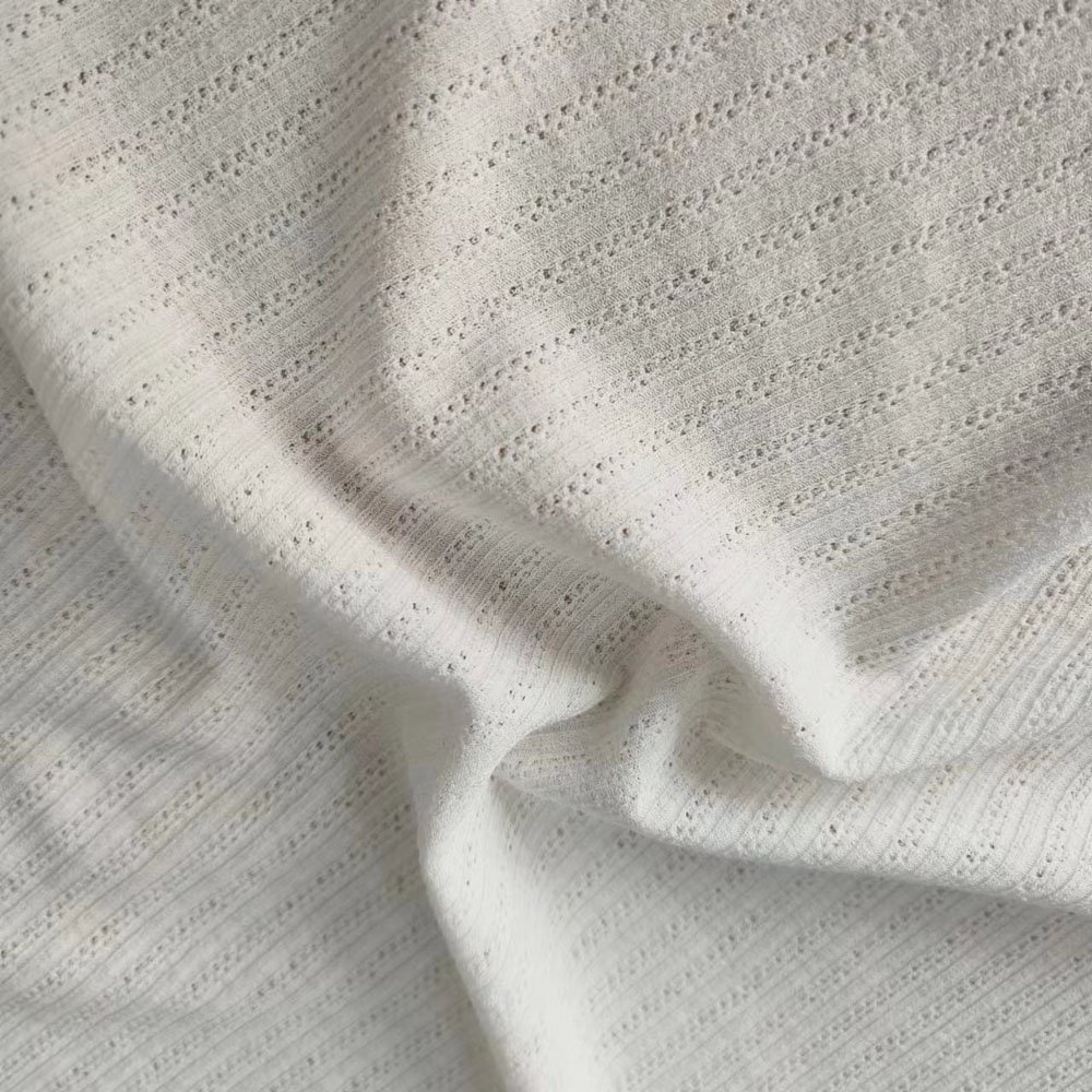 Hot sale fashion OEM/ODM Custom design doris yard rib fabric polyester spandex rib knitting stretch summer fabric