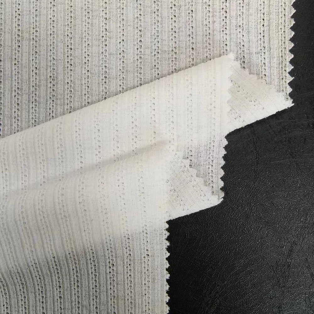Hot sale fashion OEM/ODM Custom design doris yard rib fabric polyester spandex rib knitting stretch summer fabric