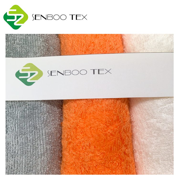 OEKOTEX 100 certified 90% bamboo 10% polyester 400gsm terry towelling loop fabric for baby towels