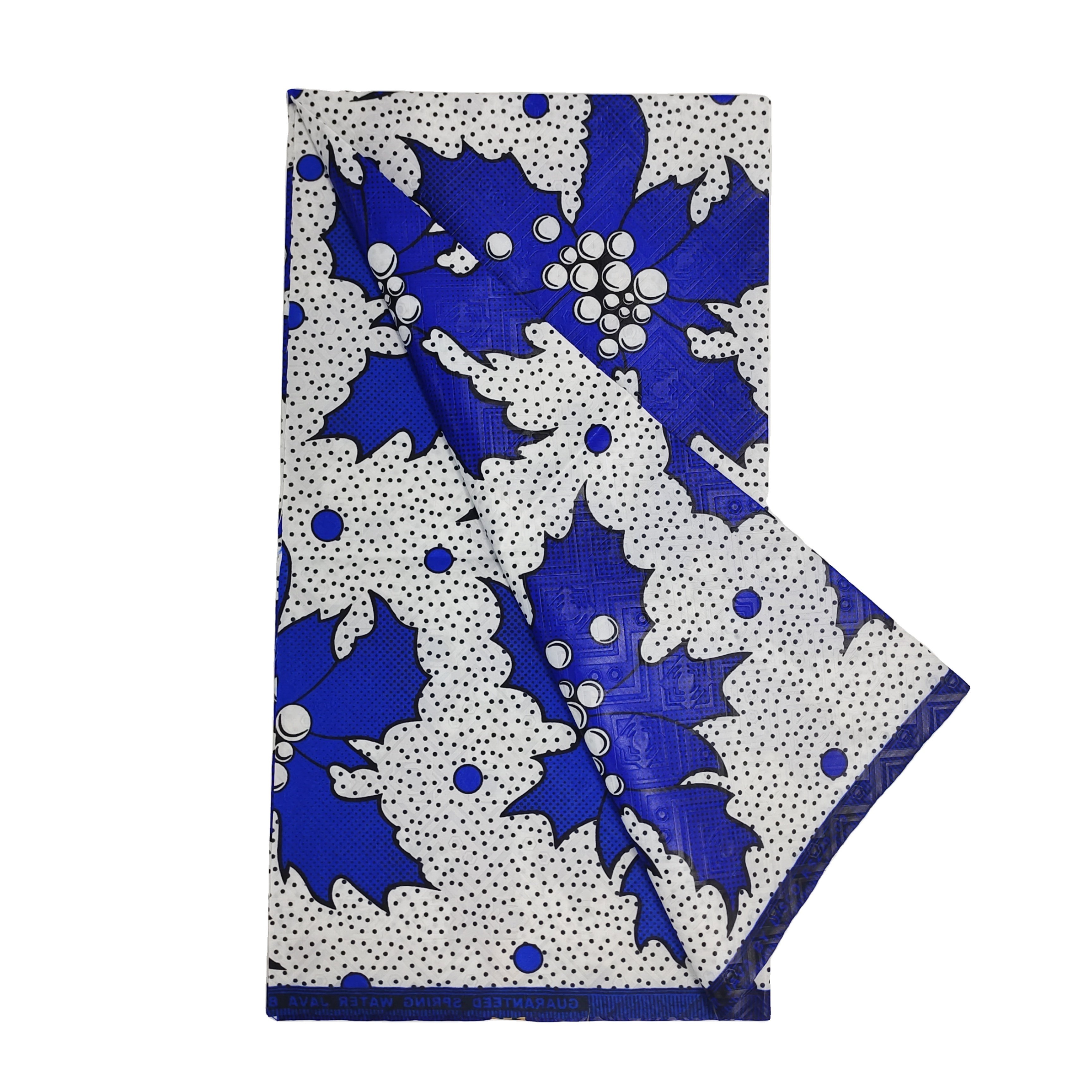 High Quality 100% Polyester Tissu Africain Wax Printed Design Capulana Ankara Batik Pagne Nigerian Fabric