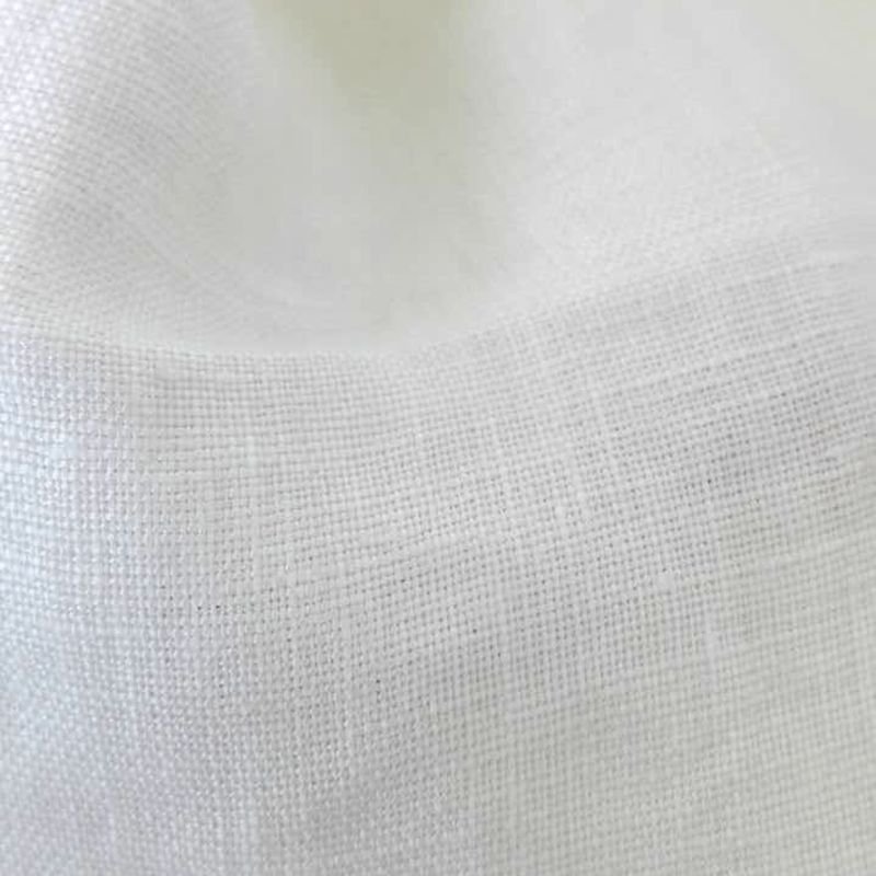 149gsm 17S pure white 100 linen fabric