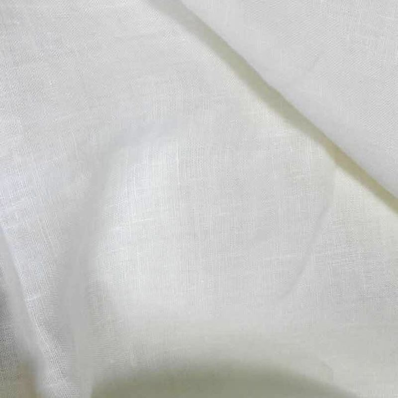 149gsm 17S pure white 100 linen fabric