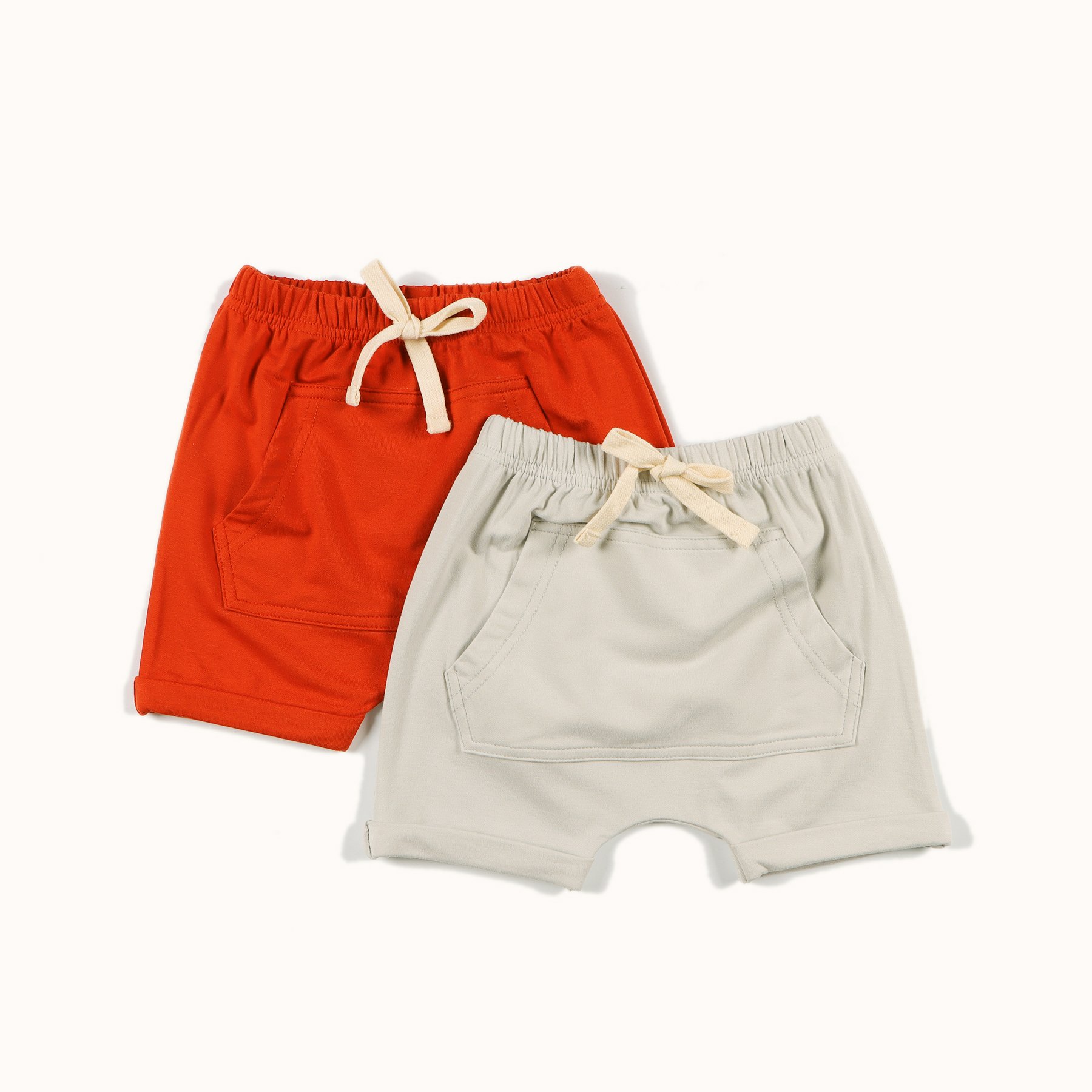 Custom Bamboo Sweat Shorts Cozy Lounge Kangaroo Pocket High Breathable Drawstring Summer Fabric Printed Baby Lounge Shorts Pants