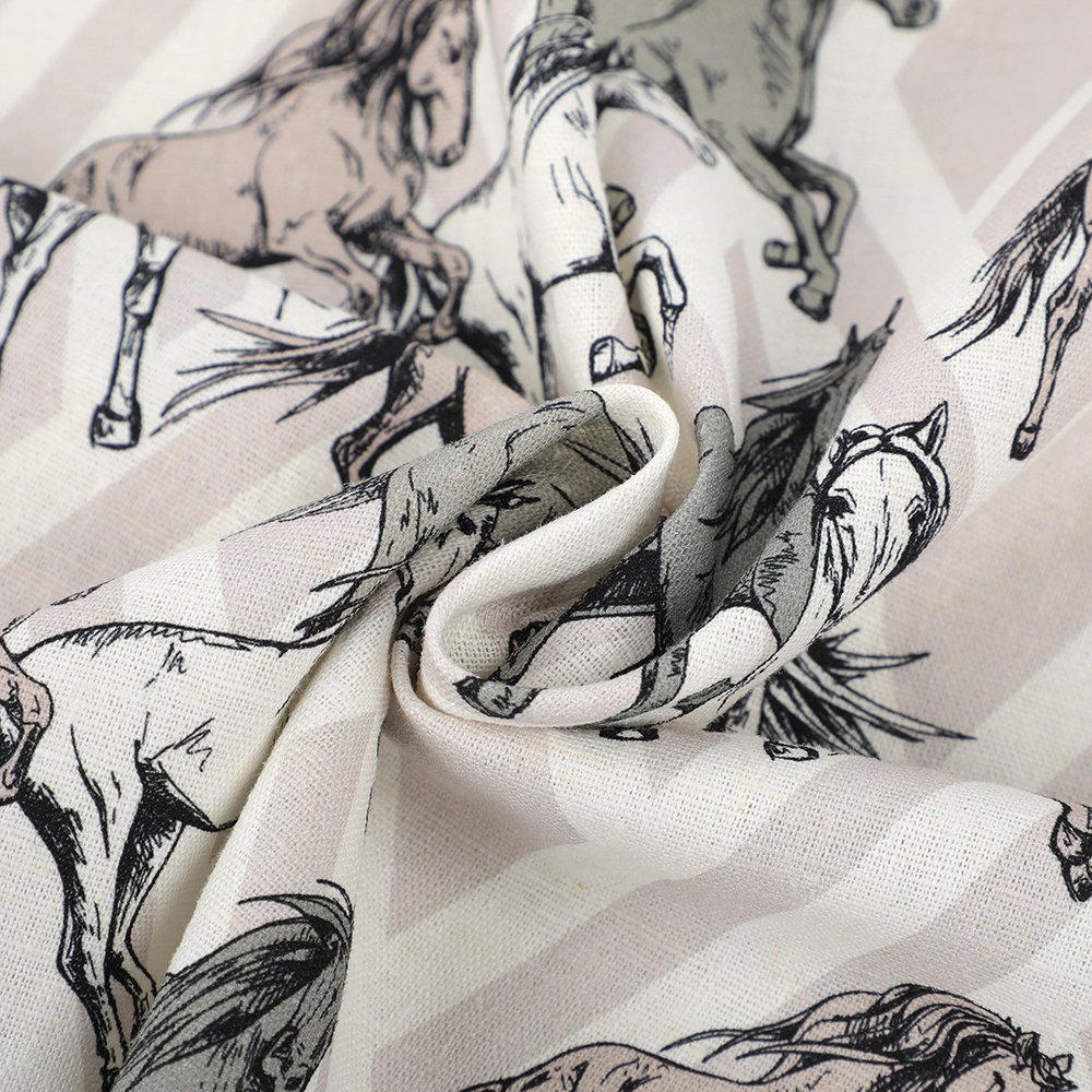 High quality custom digital printing 45%Viscose 55%linen spandex fabric for t-shirts