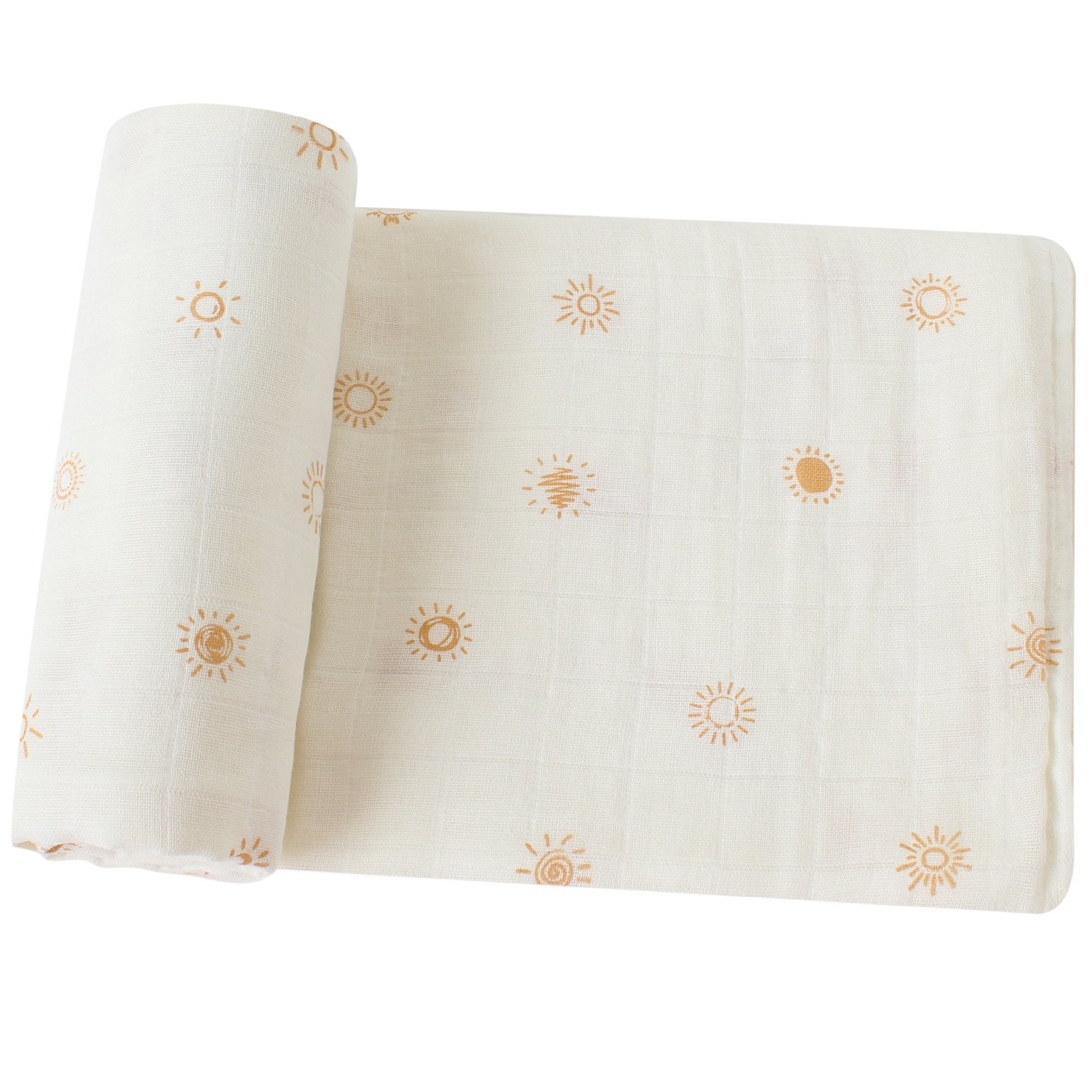 Soft Absorbent Bamboo Cotton Muslin with swaddle wraps Gauze Towel Baby Cloths Earthy Color Collection Lightweight Breathable
