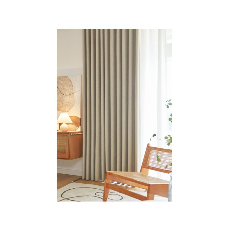 Excellent Standard Bedroom Curtain Full Blackout 2024 New Living Room Gray Color With Linen Fabric Sunshade Blocker