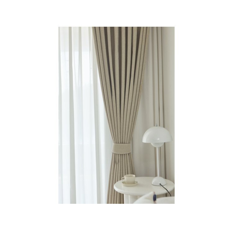 Excellent Standard Bedroom Curtain Full Blackout 2024 New Living Room Gray Color With Linen Fabric Sunshade Blocker