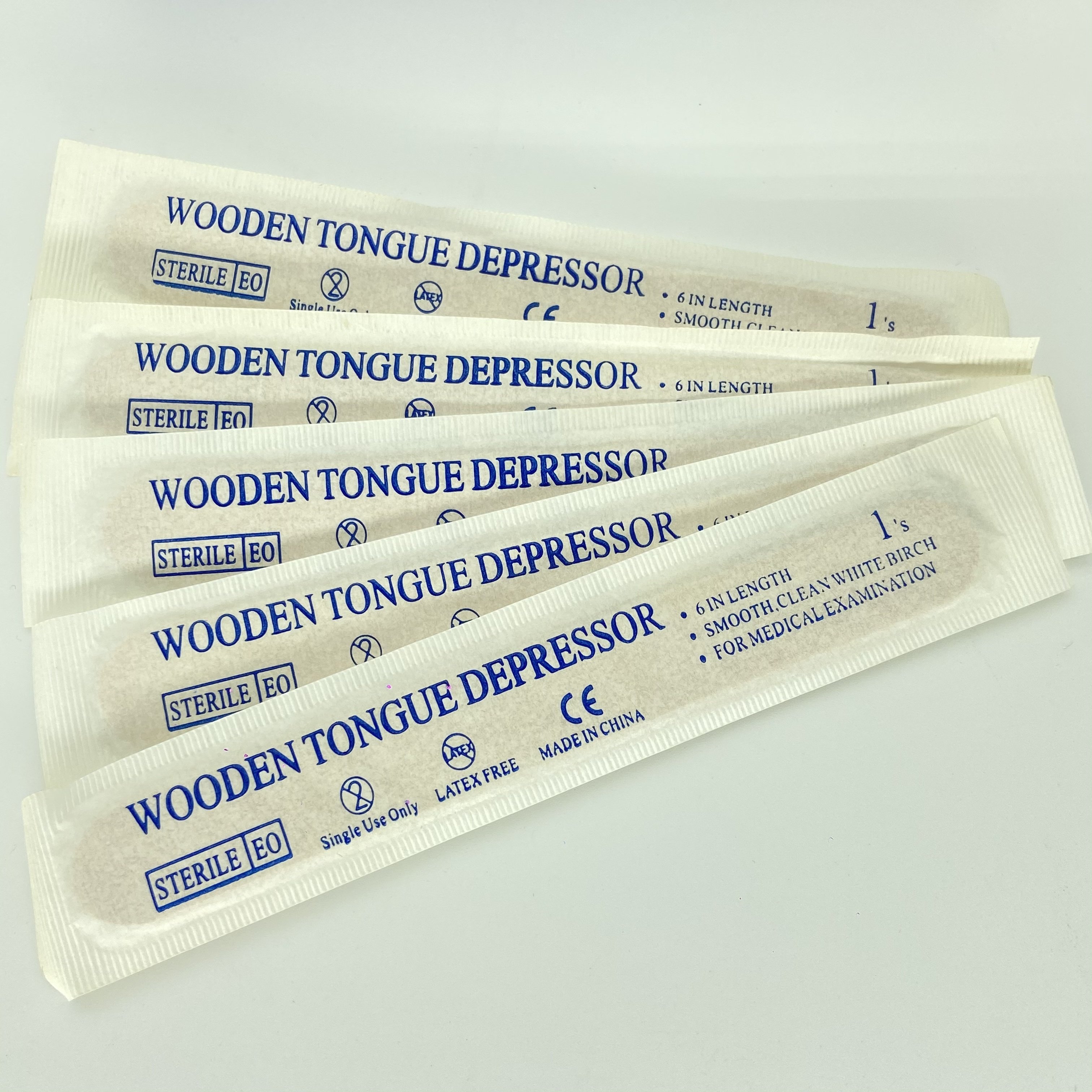 Low Price Medical Disposable Wooden Tongue Depressor Factory Free Sample Tongue Depressor 100% Bamboo Fiber/Wooden