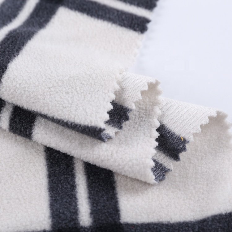 Hot Sale Comfortable Soft Knitted Thermal Warm Micro Polar Fleece Fabric For Winter Coat