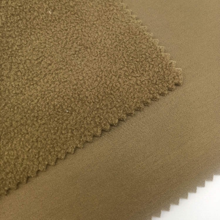 tc Composite fleece 65 cotton 35 polyester fabric warm for oil winter trousers