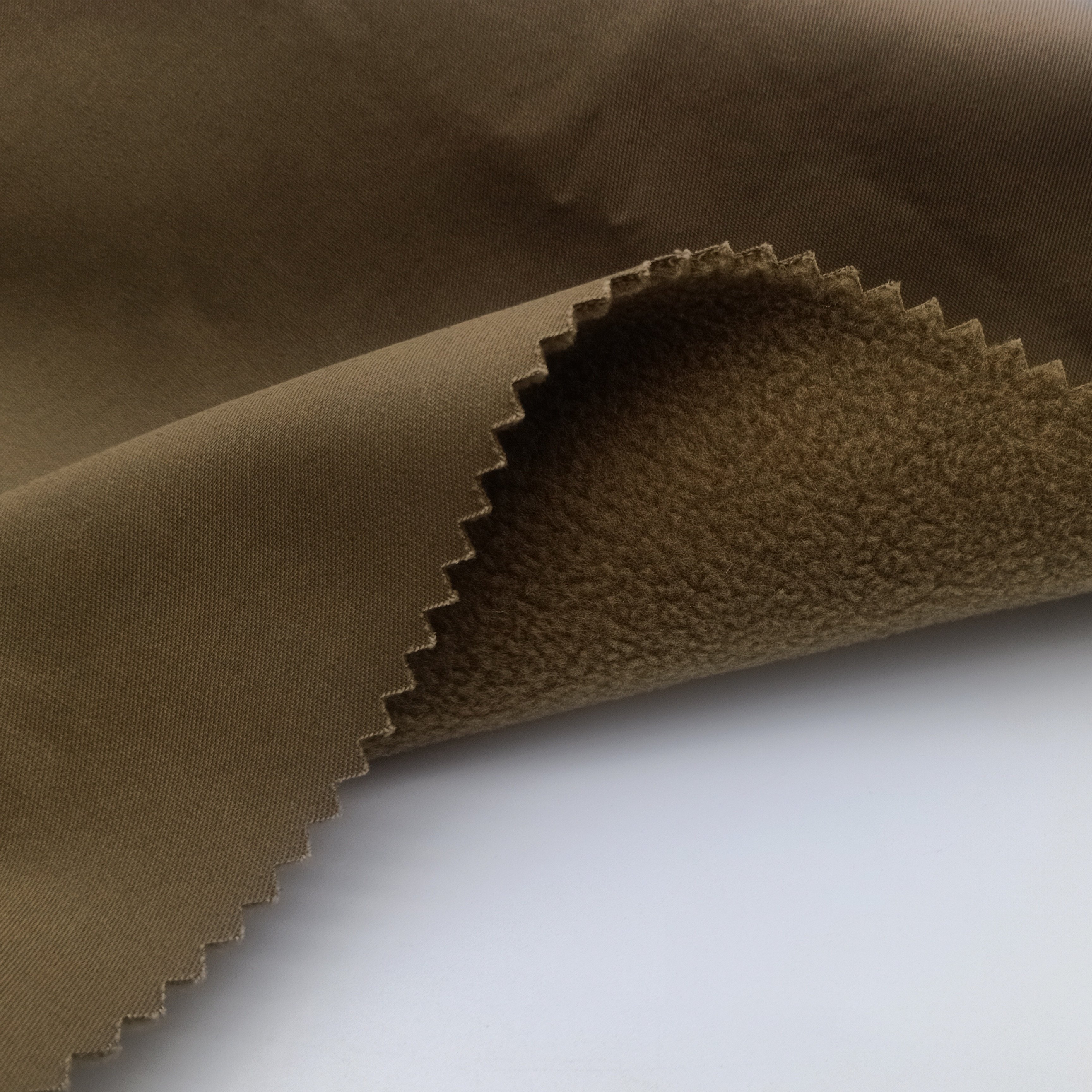 tc Composite fleece 65 cotton 35 polyester fabric warm for oil winter trousers