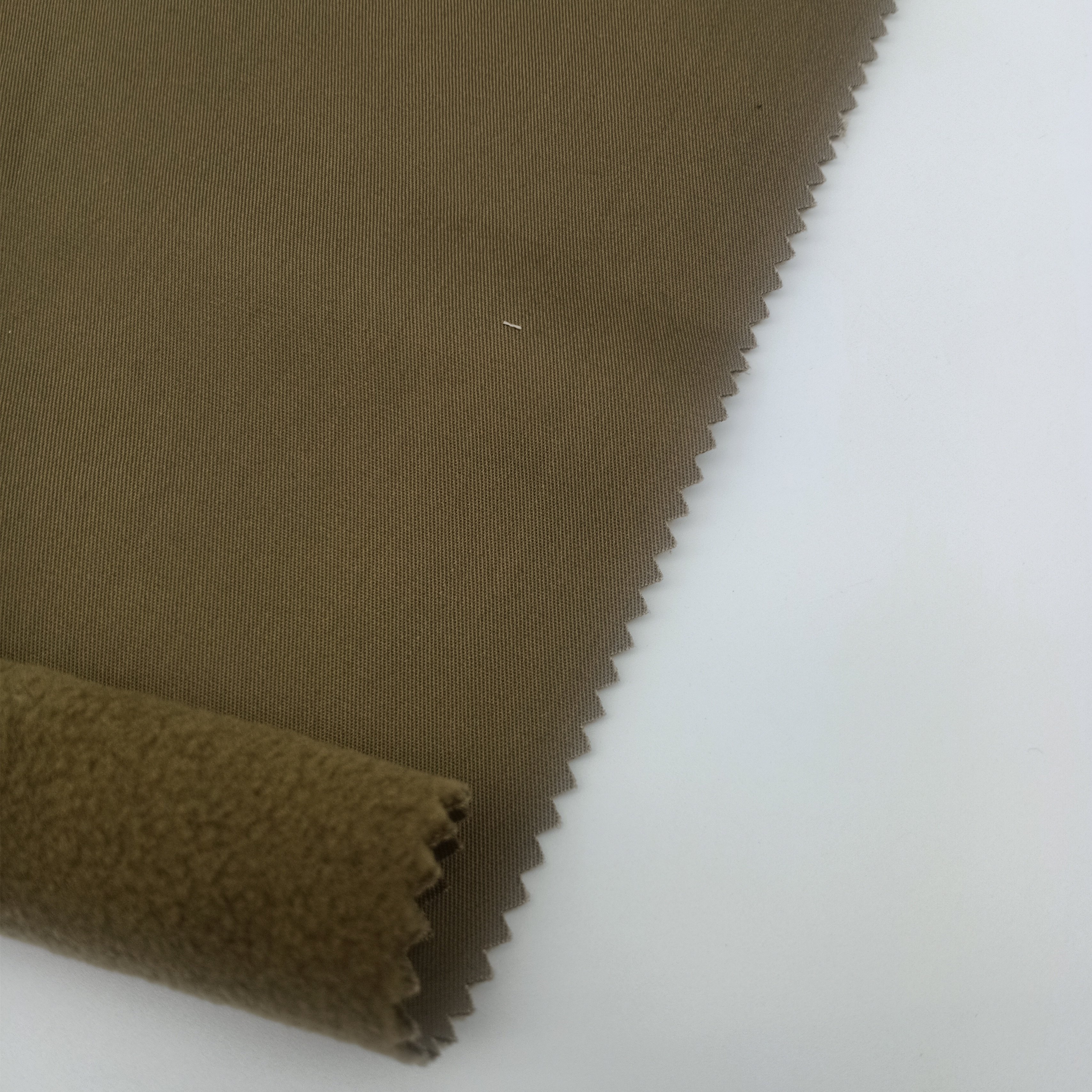 tc Composite fleece 65 cotton 35 polyester fabric warm for oil winter trousers