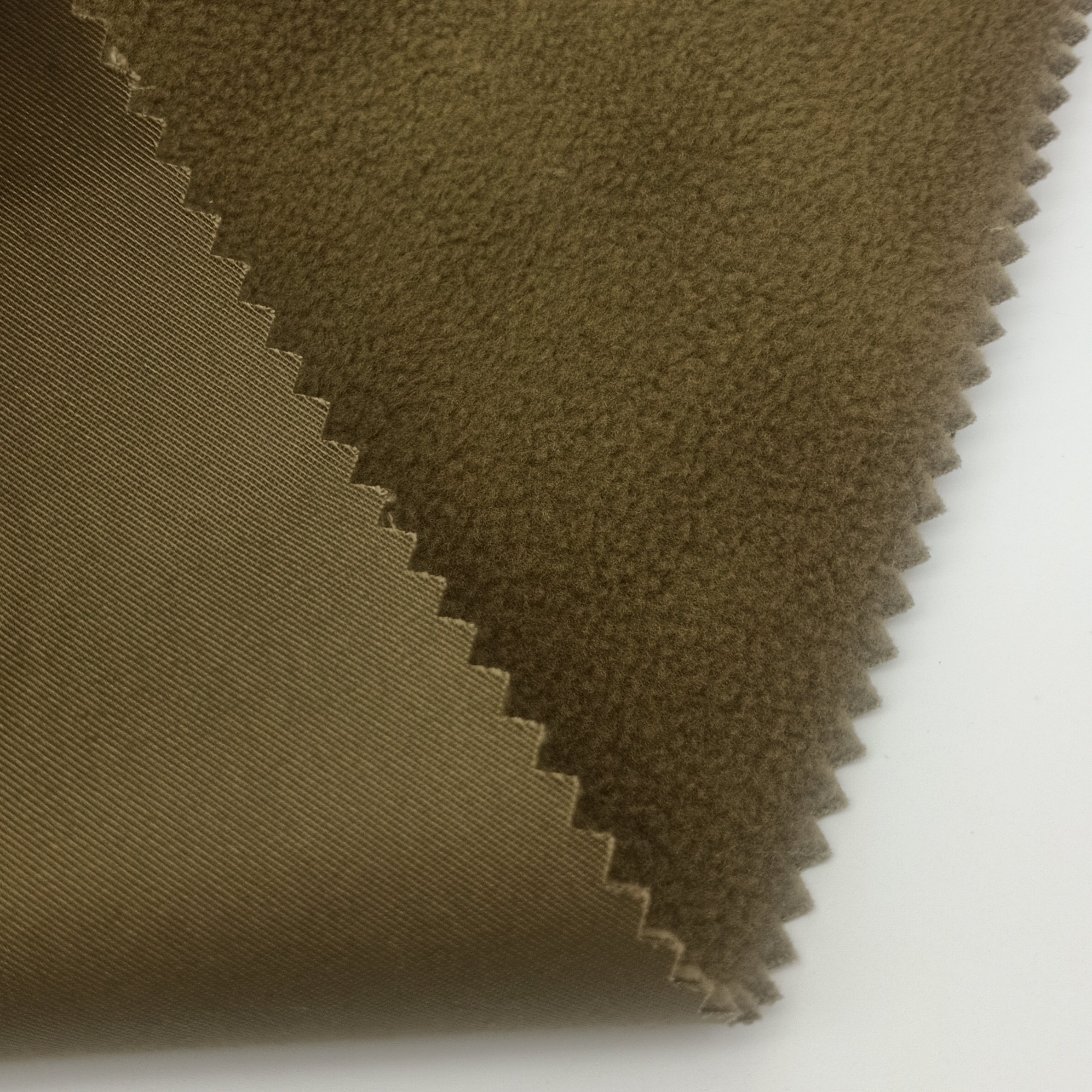 tc Composite fleece 65 cotton 35 polyester fabric warm for oil winter trousers