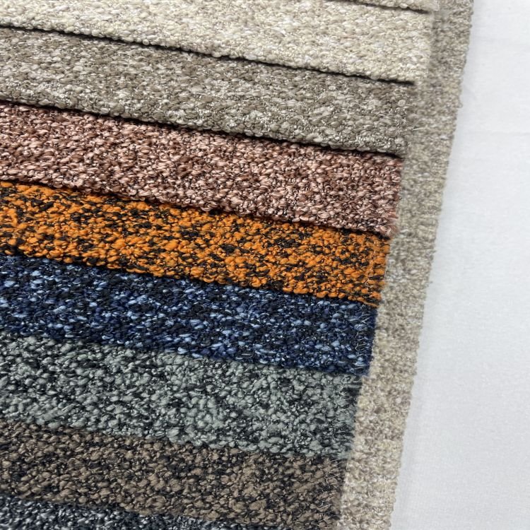 Hot Sale European Market 100% Polyester Linen Fabric Upholstery Fabric For Sofa