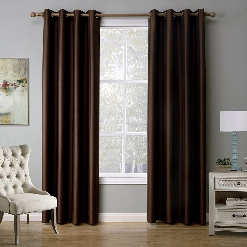 Foshan and Guangzhou polyester fabric bed room linen curtain fabric home and hotel 100% blackout curtains