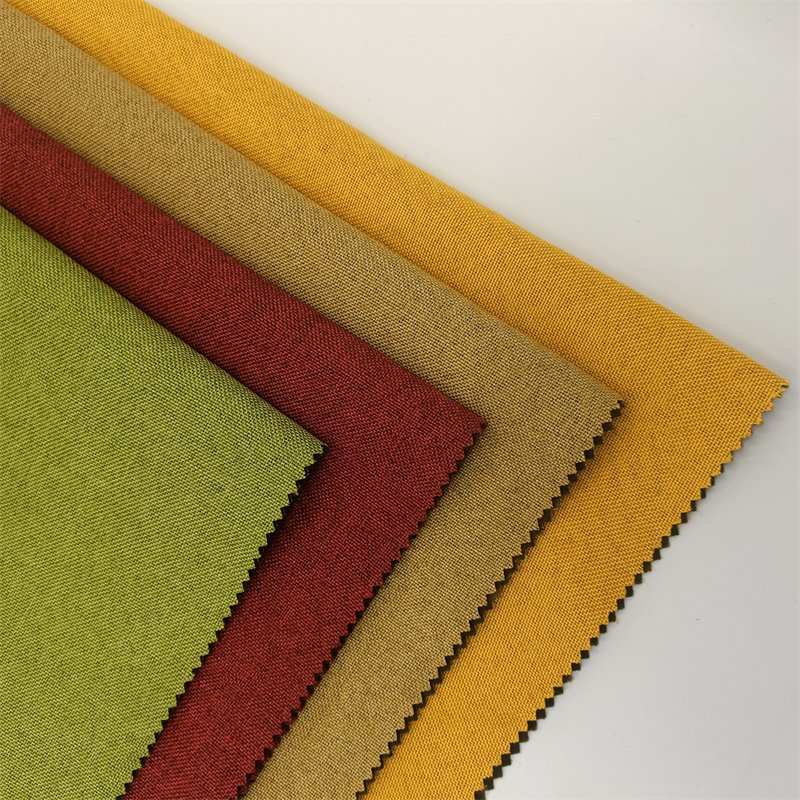 Hot Selling Upholstery Furniture 100% Polyester Linen Look Sofa Fabric for Home Textile Room Curtains Sofa