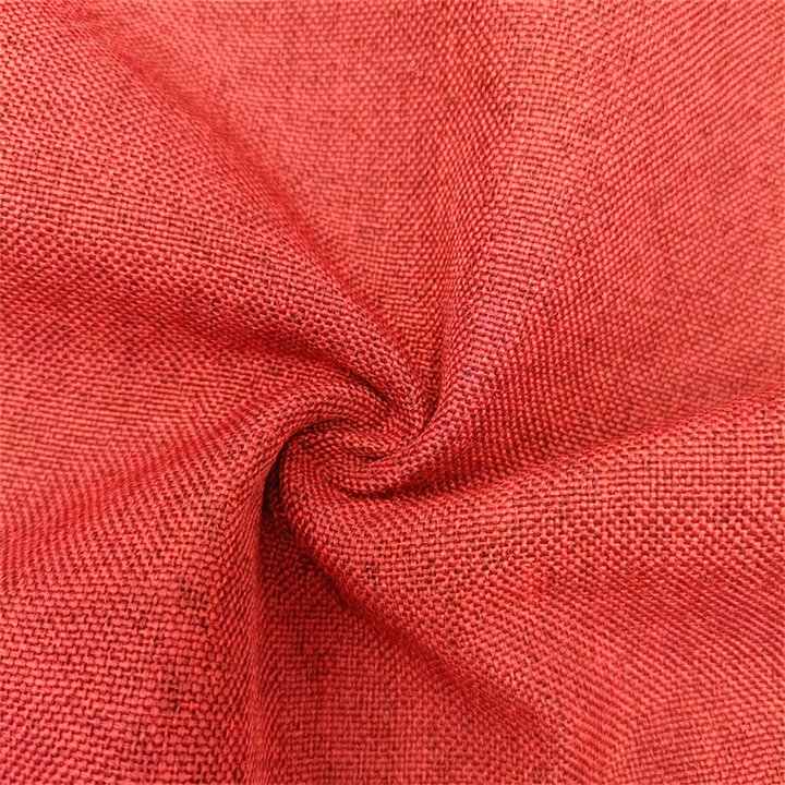 Hot Selling Upholstery Furniture 100% Polyester Linen Look Sofa Fabric for Home Textile Room Curtains Sofa