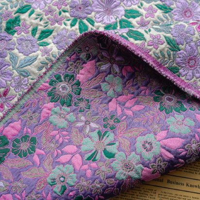 XITONG TEXTILE Hot sale High quality 100%polyester woven customize fashion yarn dyed brocade jacquard fabrics for dress