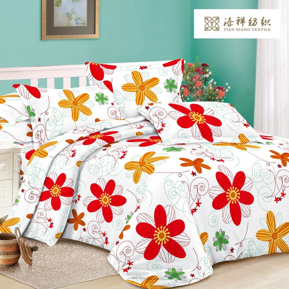 bedsheet wholesale microfiber printed fabric for 3d bedsheet fabric stock lot 100% polyester microfiber bed sheet fabric