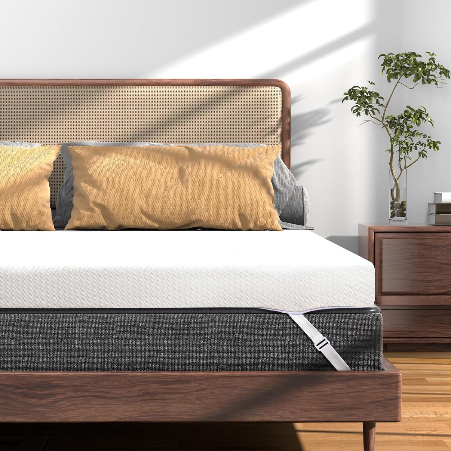 Top Selling Mattress Topper Queen Cooling Gel Infused Memory Foam Bed Toppers 3 Inch Thick Soft Mattress Pads for Sleep