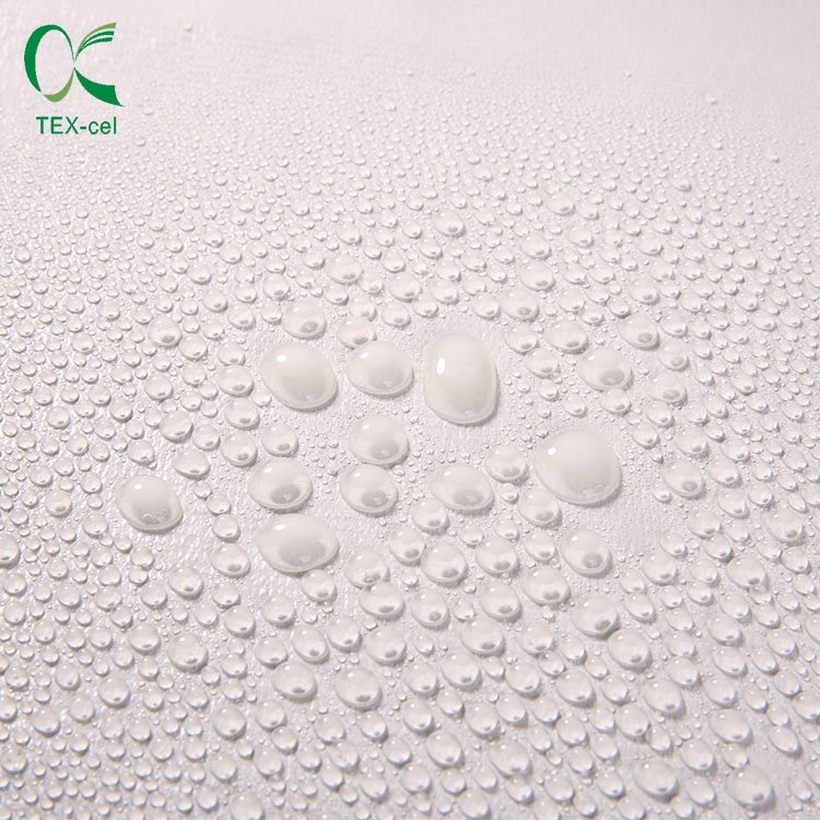 70% Bamboo Terry Towelling Fabric Laminated With 0.02mm TPU Film