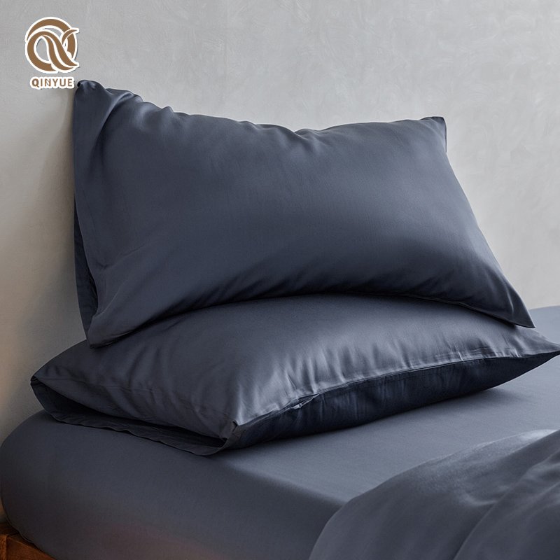 wholesale OEKO-TEX Certification Envelope solid color king size Bamboo pillowcase bedding set