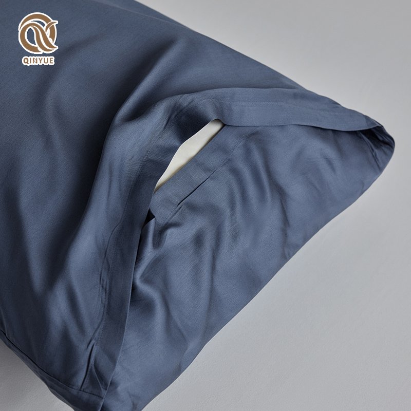 wholesale OEKO-TEX Certification Envelope solid color king size Bamboo pillowcase bedding set
