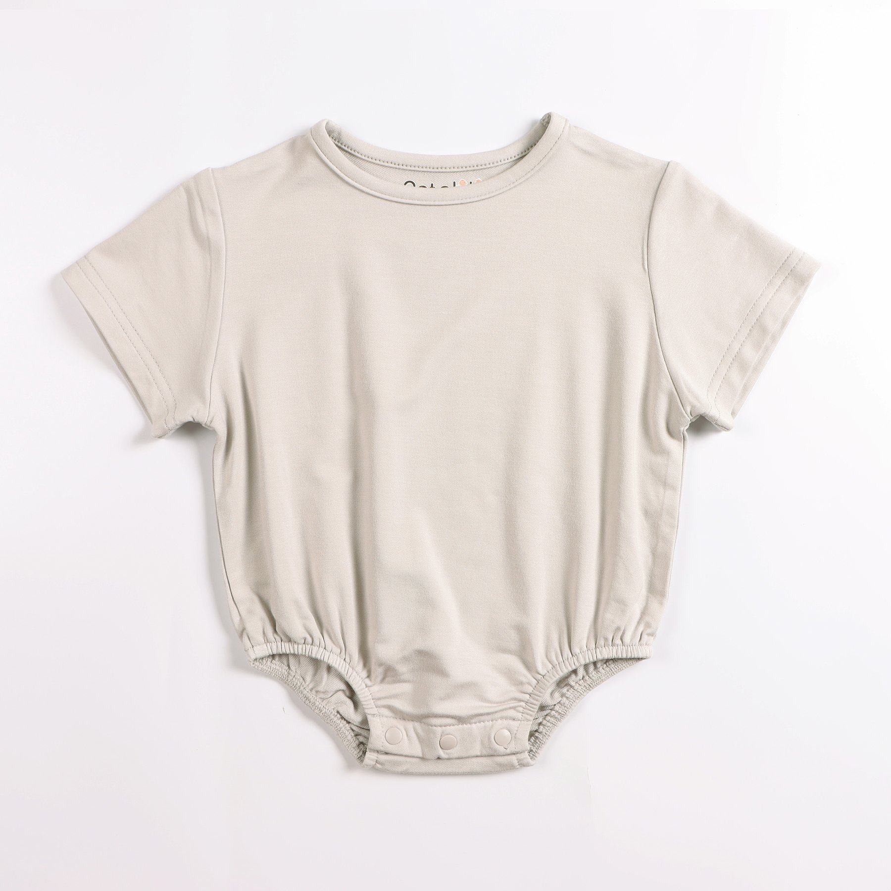 Brand Customization Baby Rompers Summer Short Sleeve Bamboo Oversized Bubble Baby Romper Customized Logo Casual Unisex Knitted