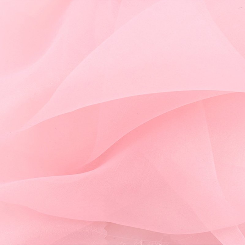 2040 lightweight 100% polyester Pearl organza chiffon fabric for women's dress