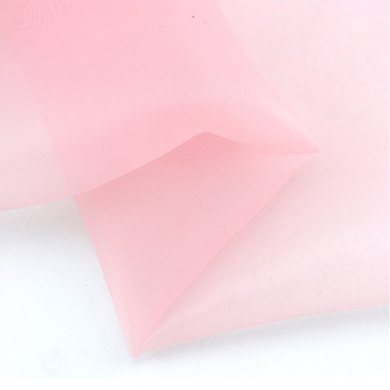 2040 lightweight 100% polyester Pearl organza chiffon fabric for women's dress
